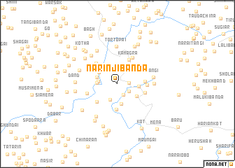 map of Narinji Bānda