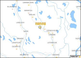 map of Nariño