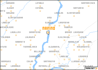 map of Nariño