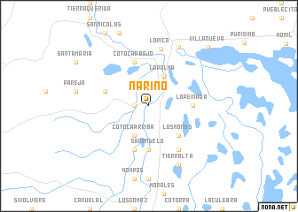 map of Nariño