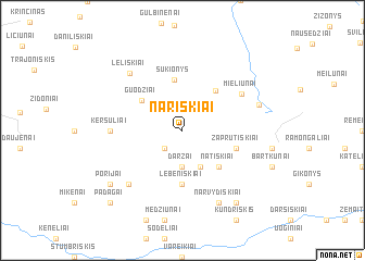 map of Nariškiai