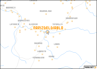 map of Nariz del Diablo