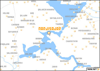 map of Narjīsā Jār