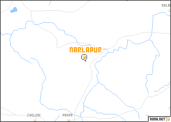 map of Nārlapur