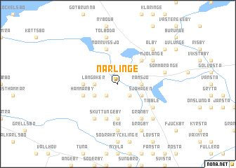 map of Närlinge