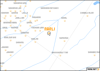 map of Nārli