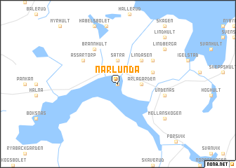 map of Närlunda