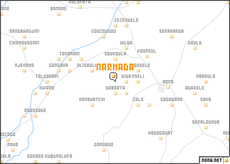 map of Narmada