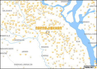 map of Nār Najīb Khān