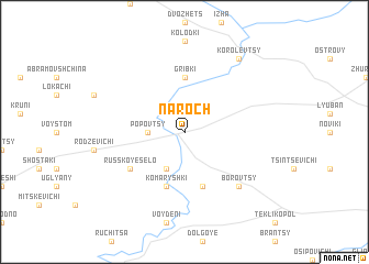 map of Narochʼ