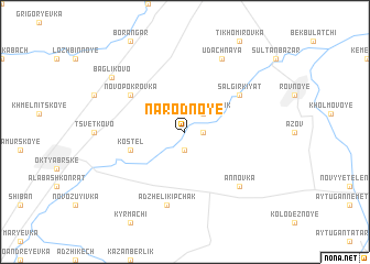 map of Narodnoye