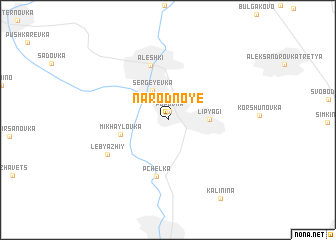 map of Narodnoye