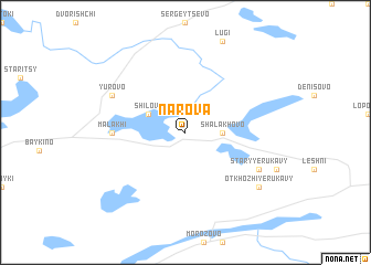map of Narova