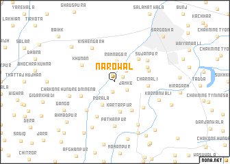 map of Nārowāl