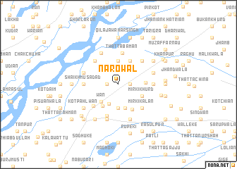 map of Nārowāl