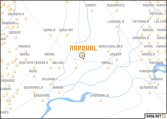 map of Nārowāl