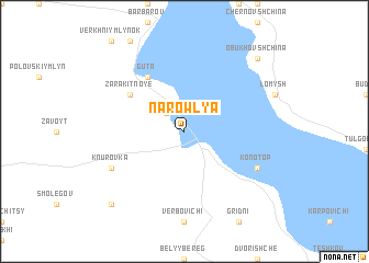 map of Narowlya