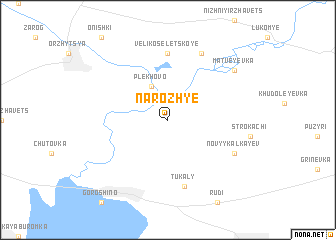 map of Narozhʼye