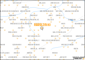 map of Narożniki
