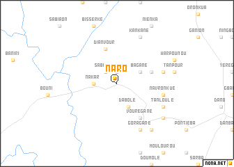 map of Naro