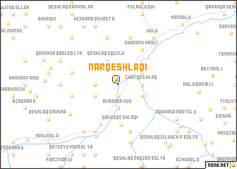 map of Nar Qeshlāqī