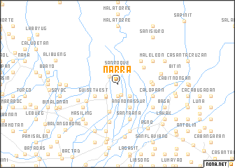 map of Narra