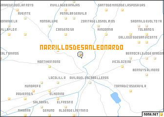 map of Narrillos de San Leonardo