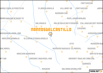 map of Narros del Castillo