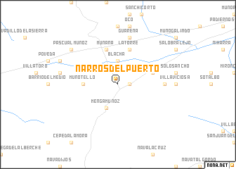 map of Narros del Puerto