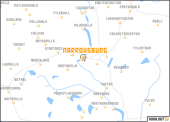 map of Narrowsburg