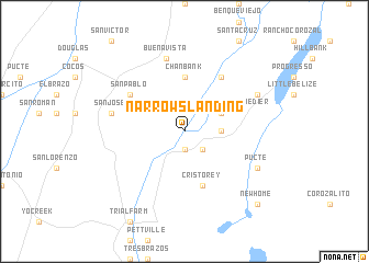 map of Narrows Landing