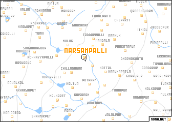 map of Narsampalli