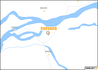 map of Narsāna