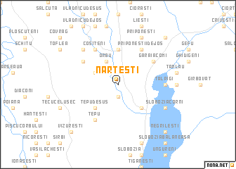 map of Nărteşti