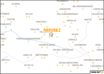 map of Narváez