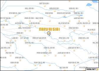 map of Narvaišiai