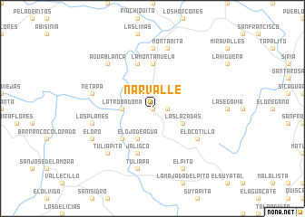 map of Narvalle