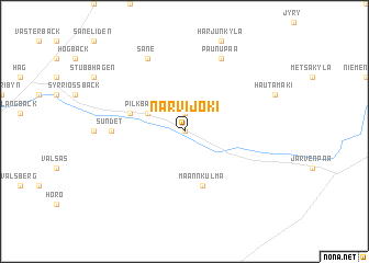map of Närvijoki