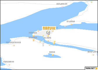 map of Narvik