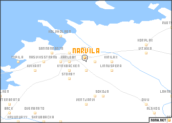 map of Närvilä