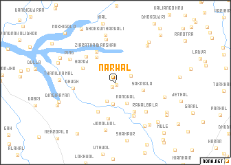 map of Narwāl