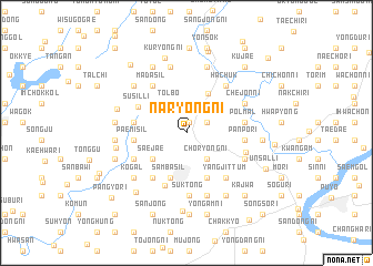 map of Naryŏng-ni