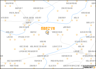 map of Narzym