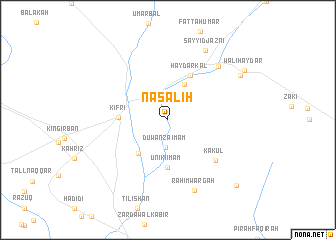 map of Nāşāliḩ