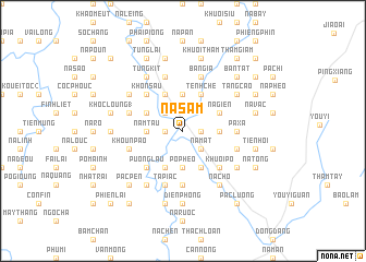 map of Na Sầm