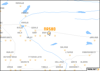 map of Näsbo