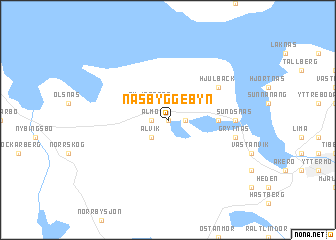 map of Näsbyggebyn