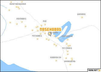 map of Nāşeḩābād