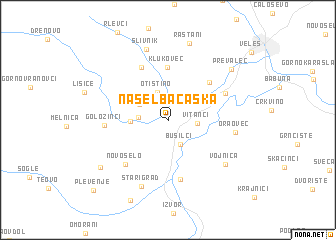 map of Naselba Čaška