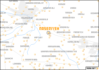 map of Nāşerīyeh